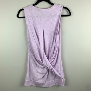 Athleta Siro Twist Sleeveless Tunic Lavender Sz XS